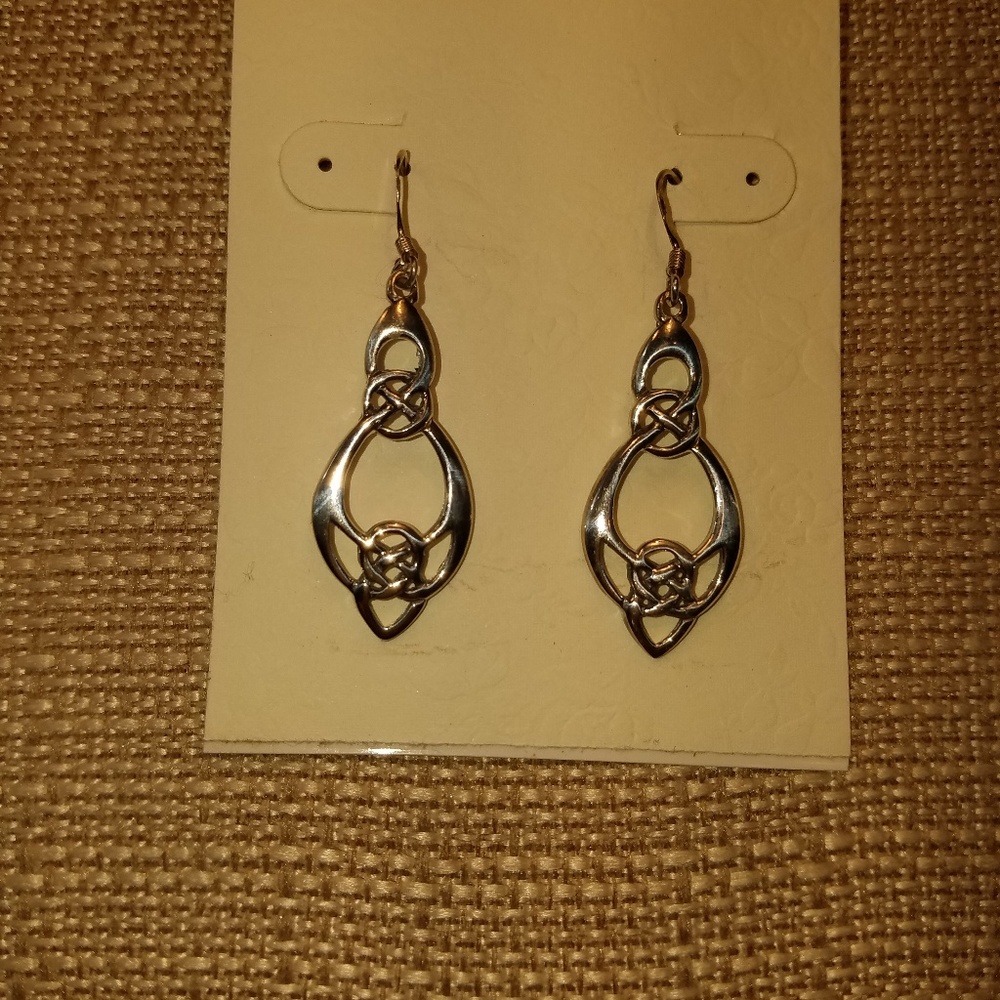 Celtic Sterling Silver Earrings